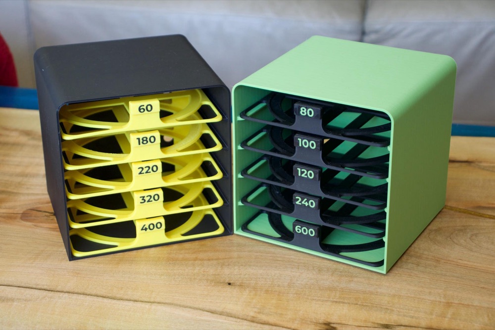 3D Printed Sandpaper Disc Organizer (5 inch)